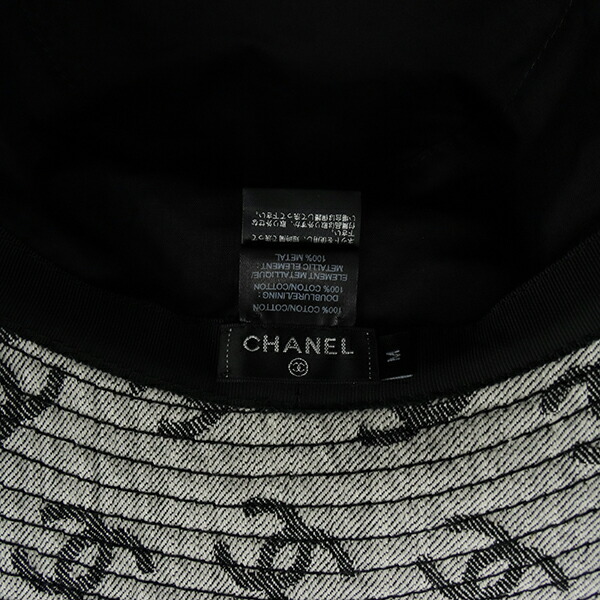 楽天市場】【超美品】 シャネル ハット ココマーク Mサイズ コットン