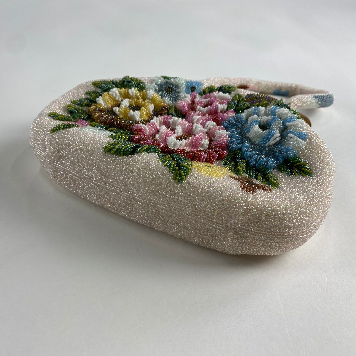 楽天市場】和装バッグ 美品 優品 ビーズバッグ フォーマル 草花 薄