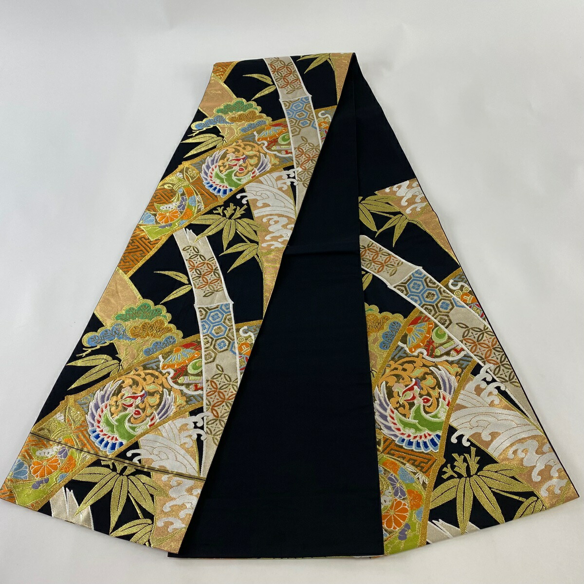 楽天市場】袋帯 美品 逸品 川島織物 落款あり 振袖向き 鳳凰 松竹 金糸