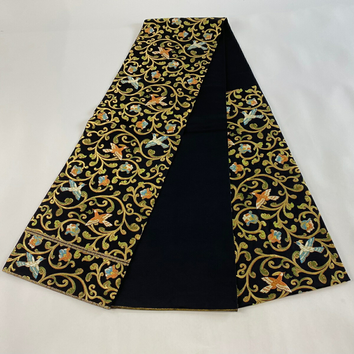 楽天市場】袋帯 美品 逸品 落款あり たつむら 共箱つき 楽遊鳥華文