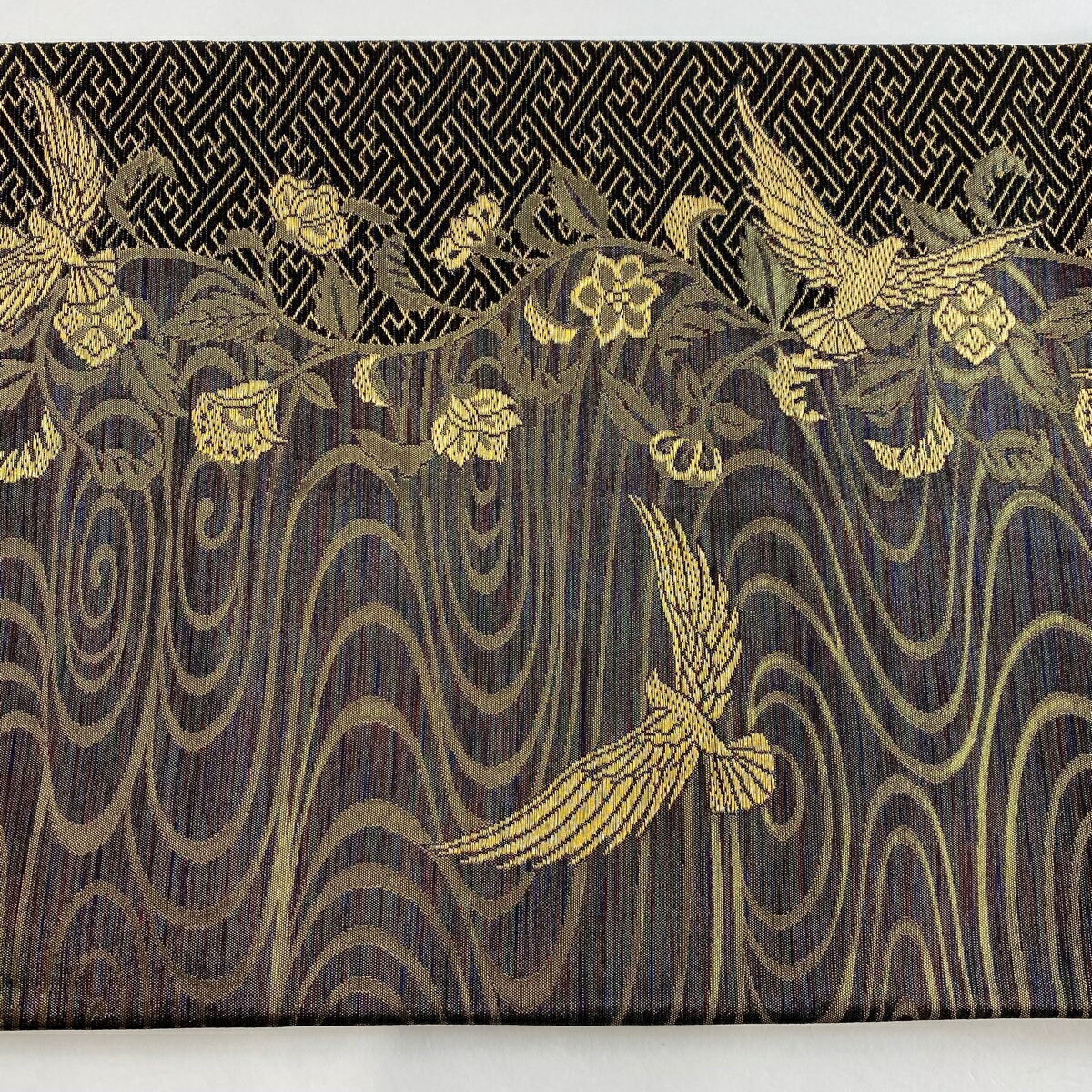 楽天市場】袋帯 美品 名品 斉藤三才 落款あり 羅天金糸帯 花鳥 流水