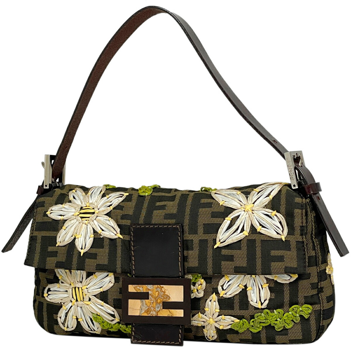 楽天市場】フェンディ FENDI ズッカ柄 マンマバケット 花柄 刺繍