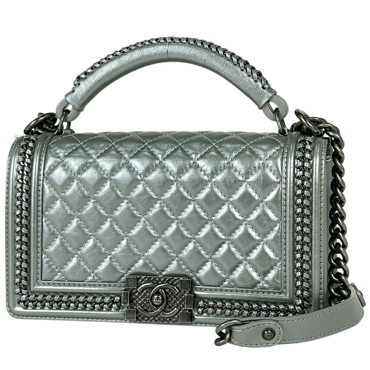 楽天市場】CHANEL ボーイ シャネル（カラーグレー）（バッグ・小物