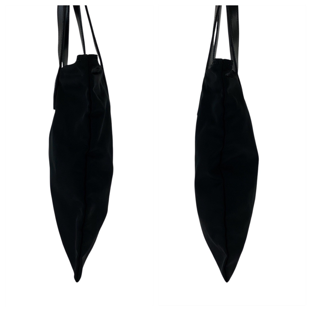 楽天市場】美品 PRADA プラダ テスート 三角ロゴプレート ブラック 黒