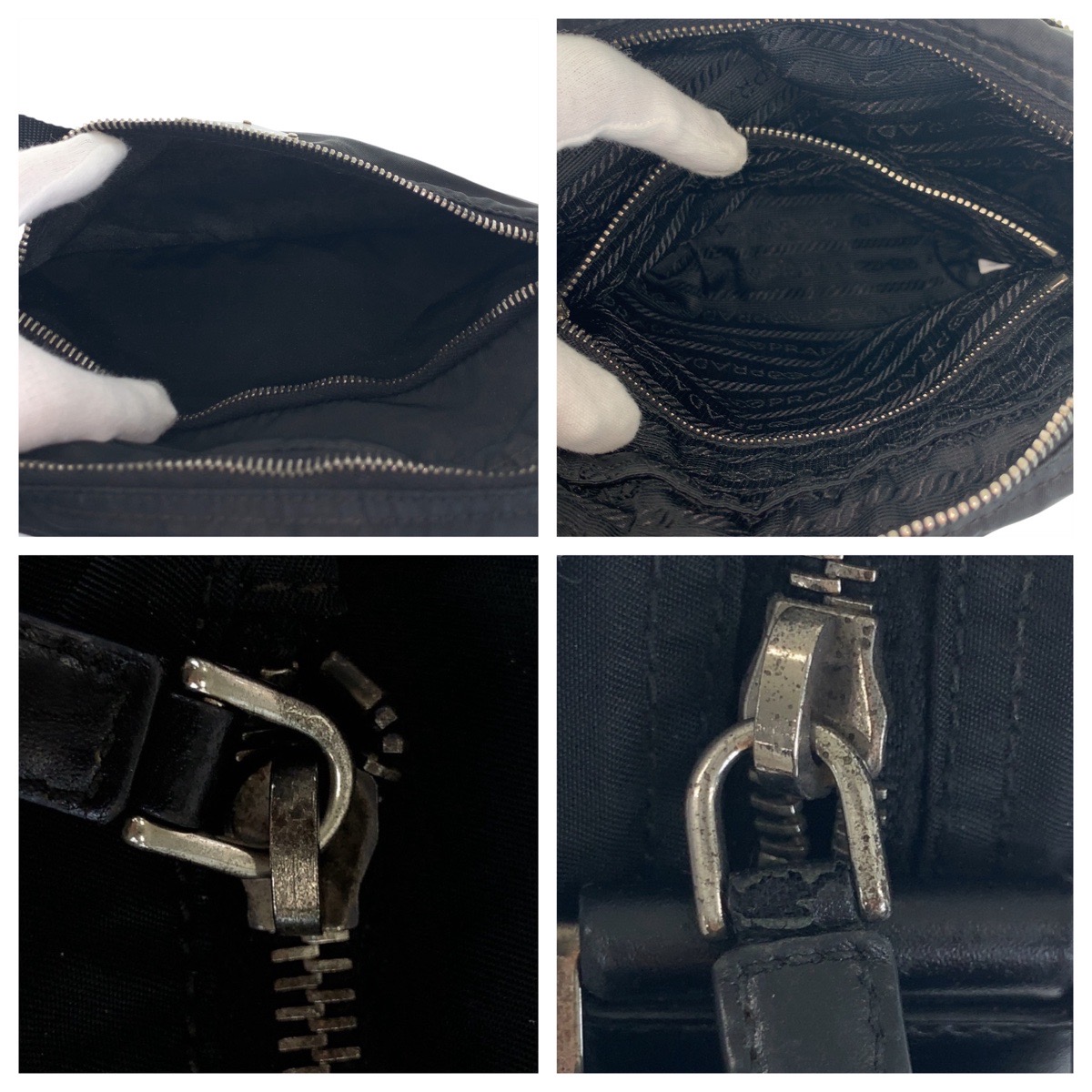 楽天市場】PRADA プラダ テスート 三角ロゴプレート ブラック 黒