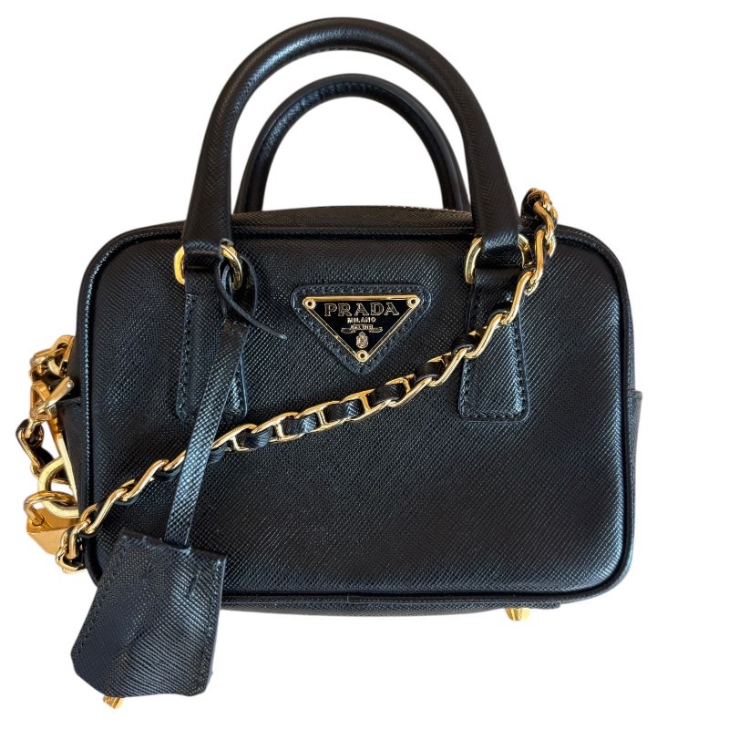 楽天市場】PRADA プラダ サフィアーノ BL0705 チェーンショルダー 2way