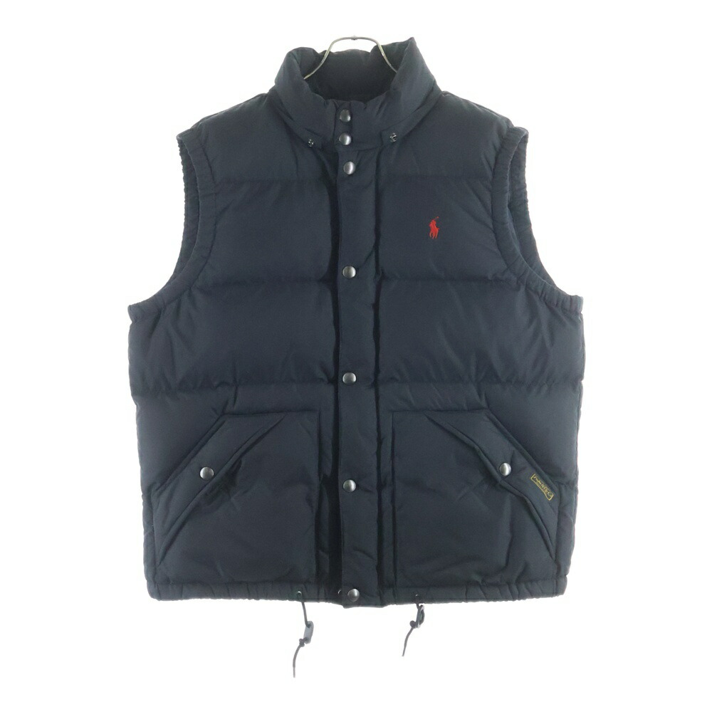 楽天市場】ポロ ラルフローレン ダウンベスト ブラックの通販