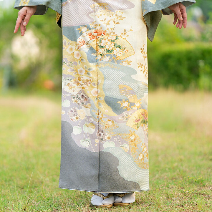 楽天市場】【レンタル】高級正絹 訪問着 フルセットレンタル訪問着