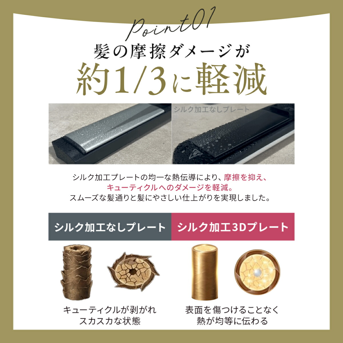 楽天市場】【公式】ヘアアイロン ブライト Brighte 3D SILK STRAIGHT