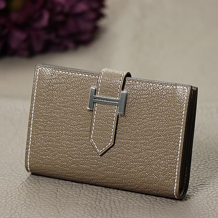 楽天市場】エルメス ベアン カードケース シェーブル エトゥープ