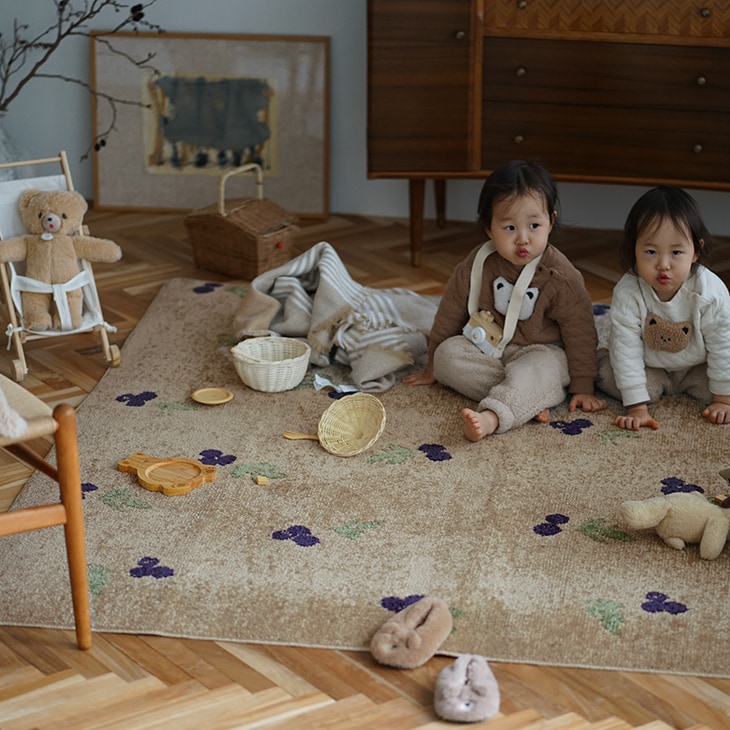 楽天市場】モチーフラグ ブルーベリー 130×185cm cucan◇[NS]MILKHOME