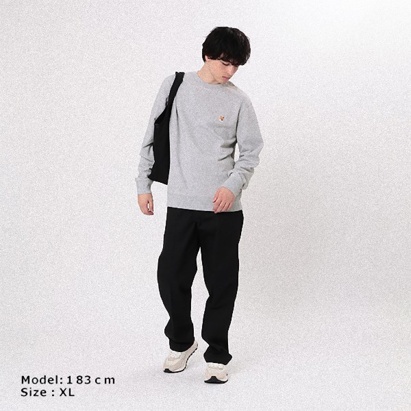 楽天市場】メゾンキツネ スウェット グレー メンズ MAISON KITSUNE