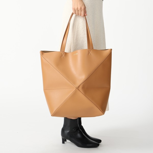 楽天市場】ロエベ トートバッグ パズルフォルドトート ブラウン メンズ