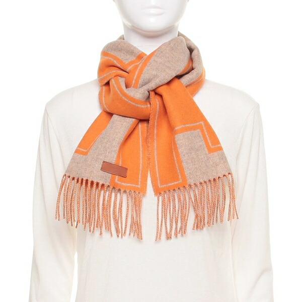 楽天市場】エルメス マフラー クレドゥH プティットカスク カシミア