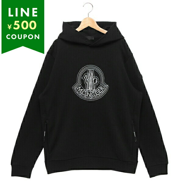 楽天市場】モンクレール パーカー フーディー ブラック メンズ MONCLER