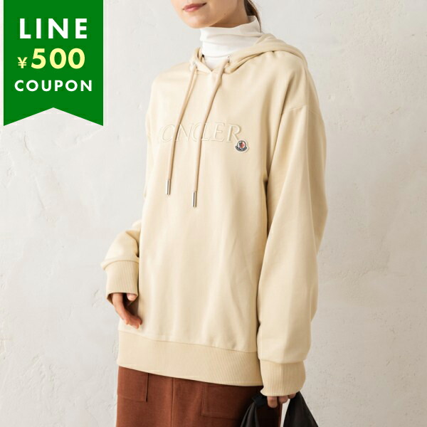 楽天市場】モンクレール パーカー フーディー ベージュ レディース