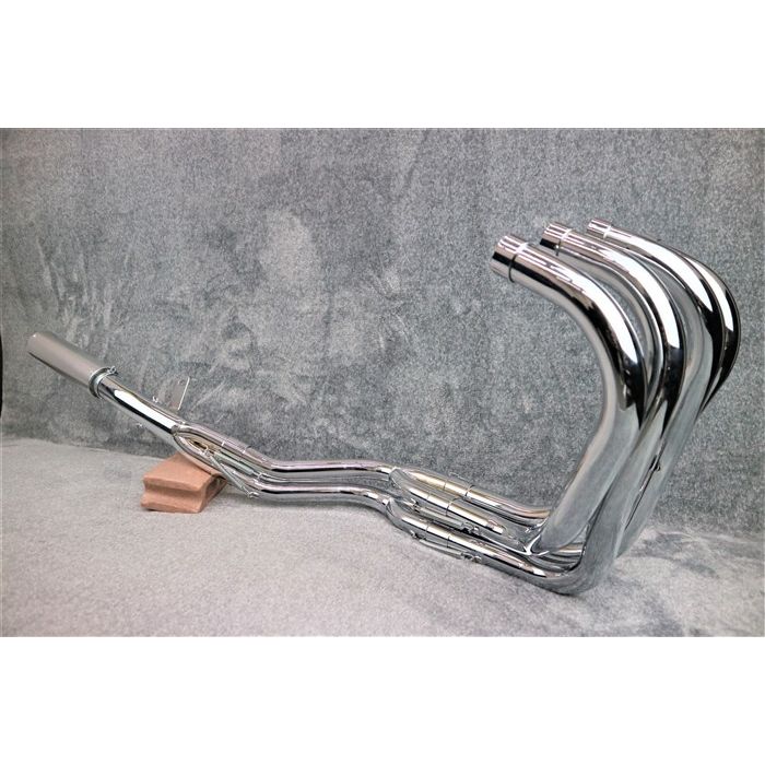 楽天市場】XJR400 DJガニマタ 8分割 マフラー メッキ ＋