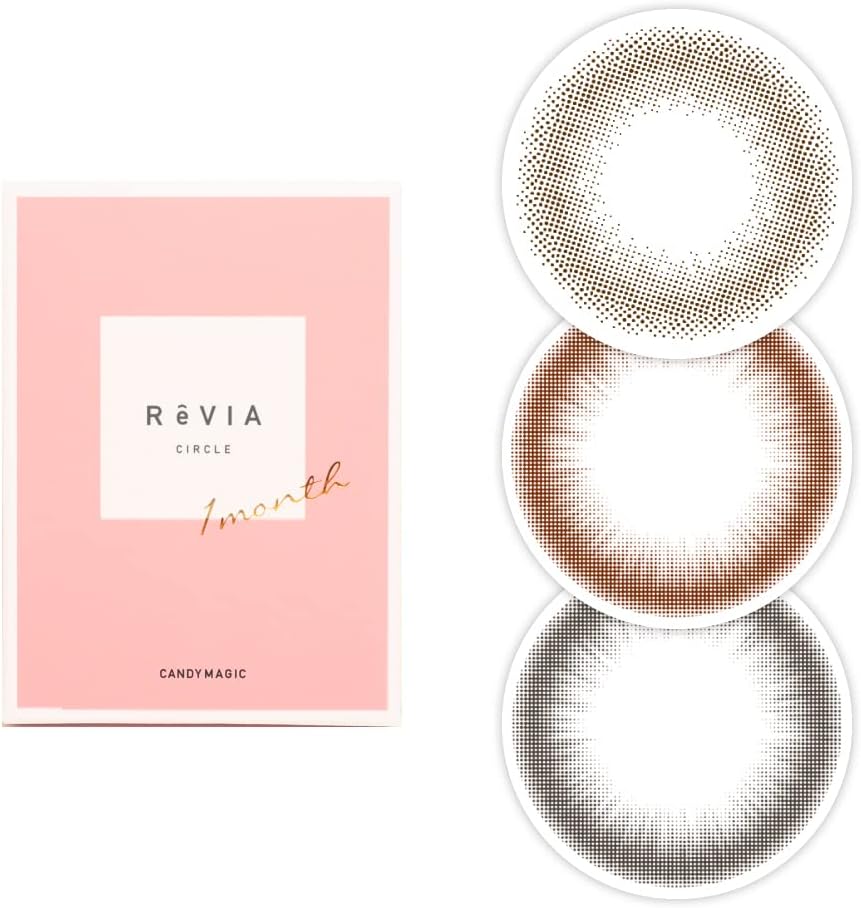 楽天市場】大本命 裸眼系！カラコン 1ヶ月 ReVIA 1month/CIRCLE 度なし