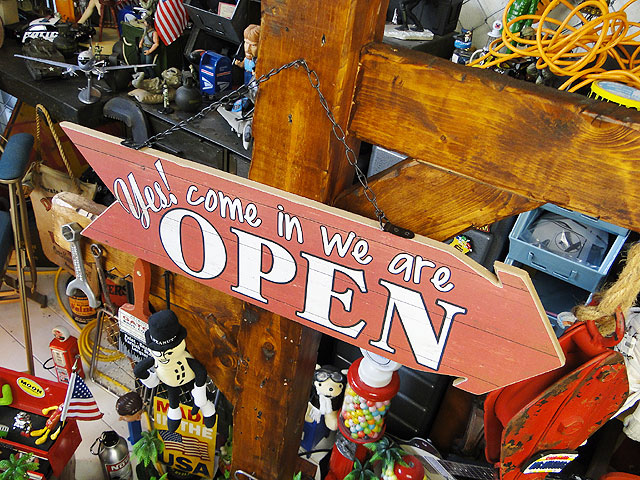 楽天市場】オープン＆クローズ アローカットサイン 看板 アメリカン