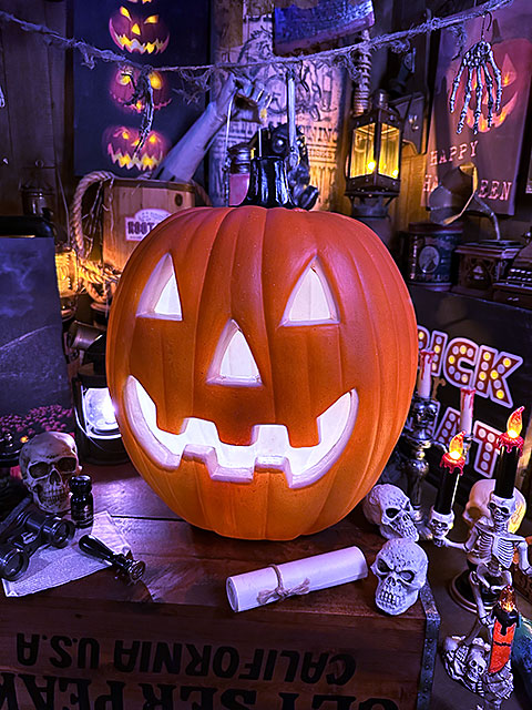 楽天市場】【即納】【在庫あり】パンプキンランタン ラウンド 45.5cm