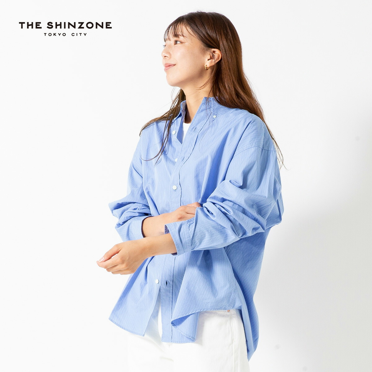 楽天市場】ザ シンゾーン ストライプドダディシャツ THE SHINZONE
