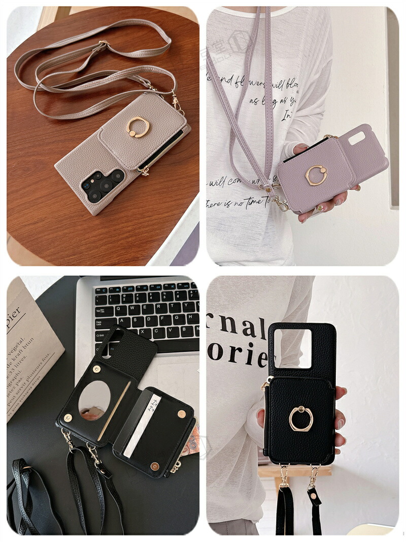 楽天市場】ミラー カード入れ ショルダー ファスナー 付き GalaxyA25