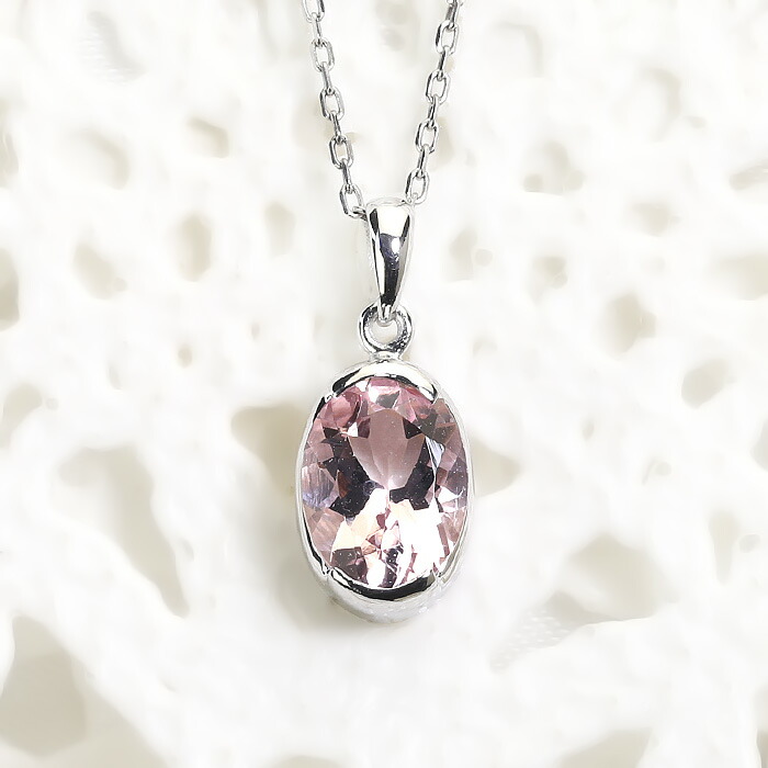 未使用 モルガナイト K18 ペンダントトップ ペアシェイプ 未使用