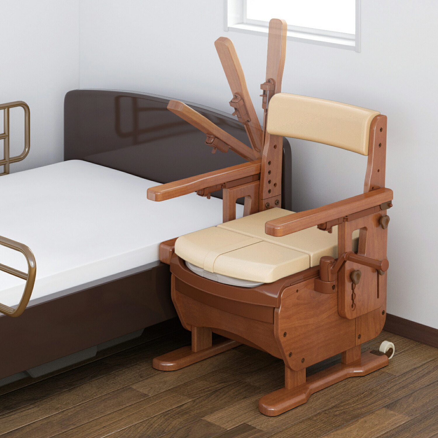 楽天市場】家具調トイレ セレクトRポータブルトイレ 介護保険 家具調