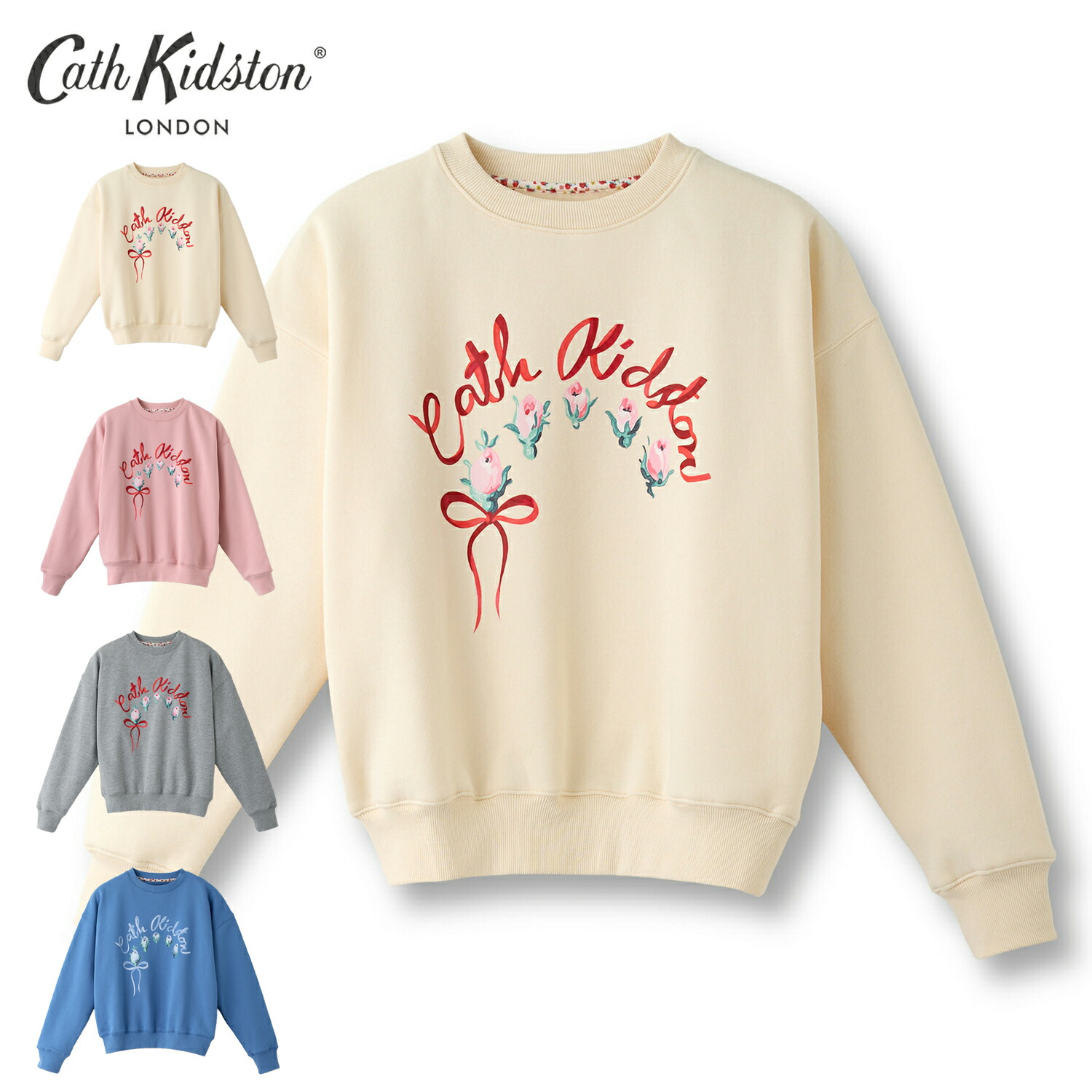 楽天市場】キャス キッドソン 公式 裏起毛スウェットトップス Ribbon