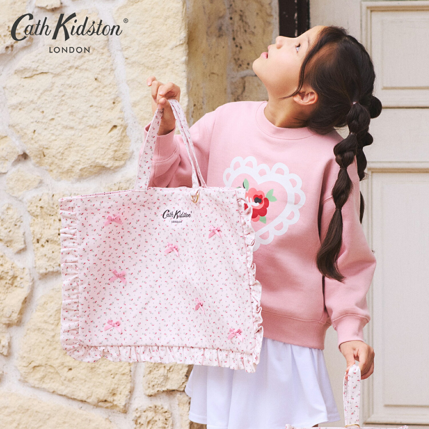 楽天市場】キャス キッドソン 公式 フリルレッスントートバッグ Rose