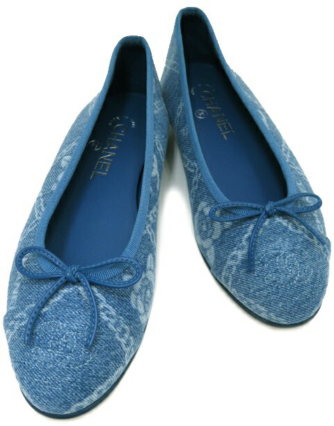 楽天市場】CHANEL バレリーナ フラットシューズ G02819 プリント