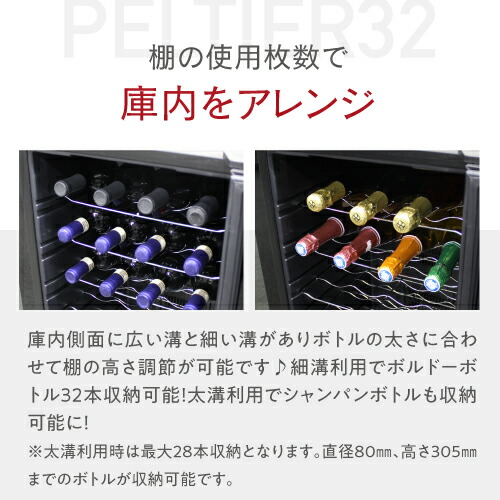 楽天市場】ワインセラー ルフィエール PELTIER32 ペルチェライン 18