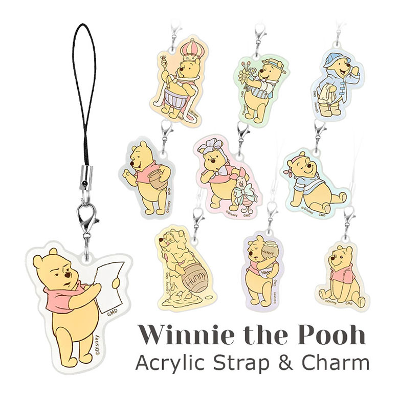 楽天市場】くまのプーさん アクリルストラップ モバイル 雑貨 チャーム