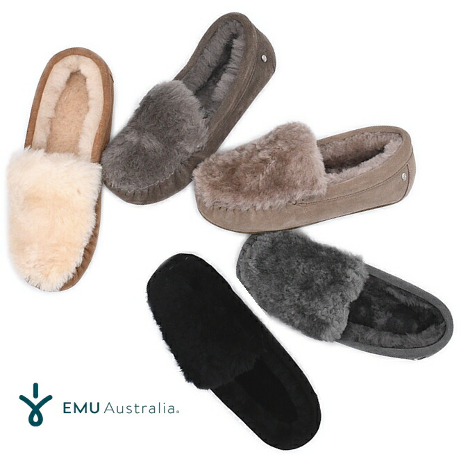 楽天市場】【20％OFF】EMU Australia エミュ エミュー モカシン シープ
