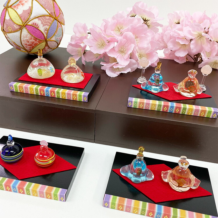 楽天市場】ガラス細工 雛人形 おしゃれ インテリア コンパクト