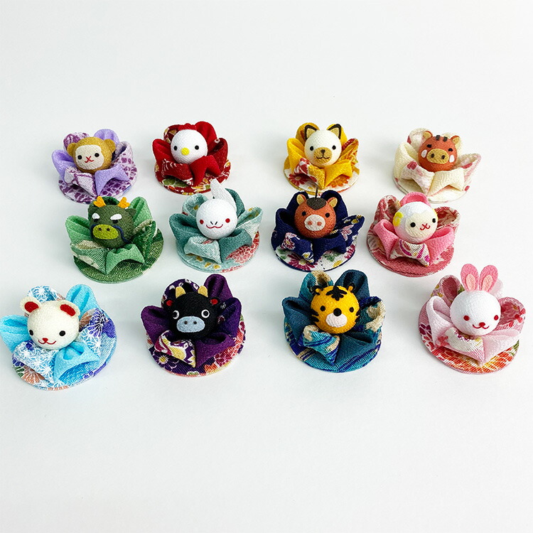 楽天市場】【受注生産品】干支 つまみ細工 ［干支/単品 つまみ花の手