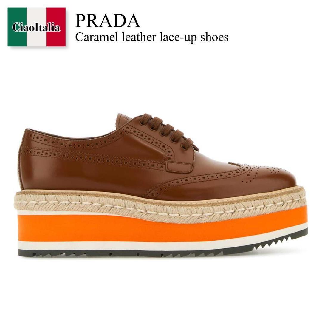 楽天市場】プラダ シューズ（カラーブラウン）（ローファー