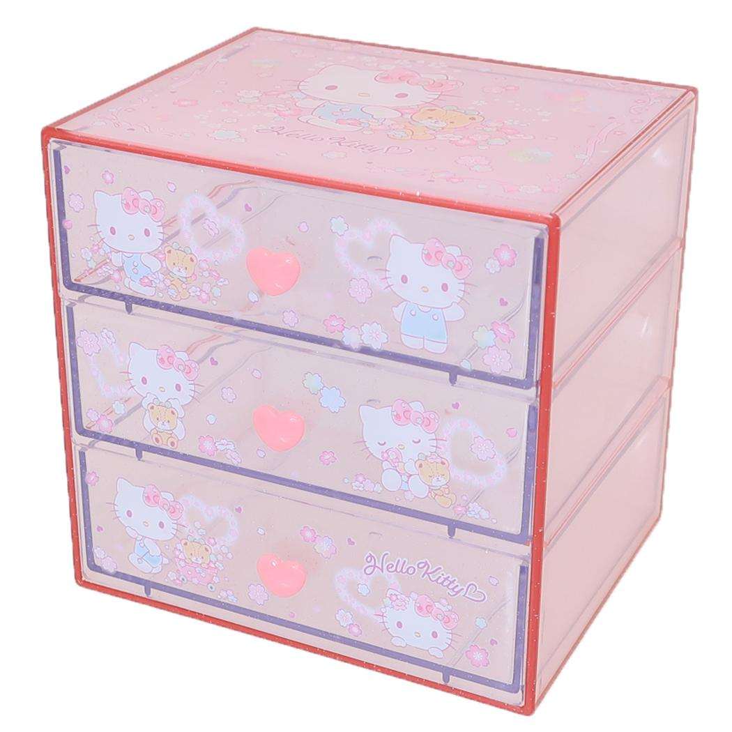 楽天市場】【ポイント10倍 & クーポン！】ハローキティ 卓上収納 3段