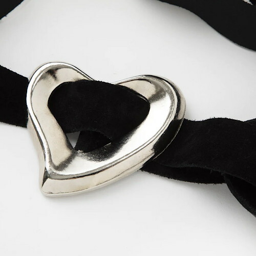 楽天市場】SEA(シー) BIG HEART SUEDE BELT(SILVER) ビッグハート