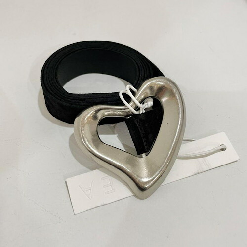 楽天市場】SEA(シー) BIG HEART SUEDE BELT(SILVER) ビッグハート