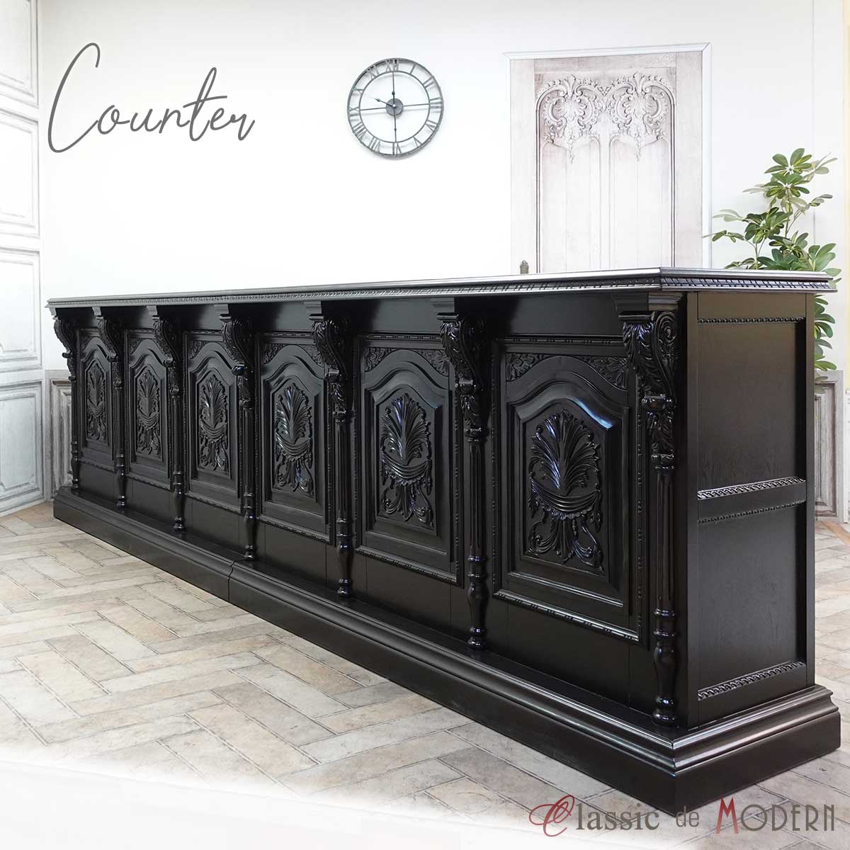 楽天市場】輸入家具 カウンターテーブル レジカウンター ヴィンテージ