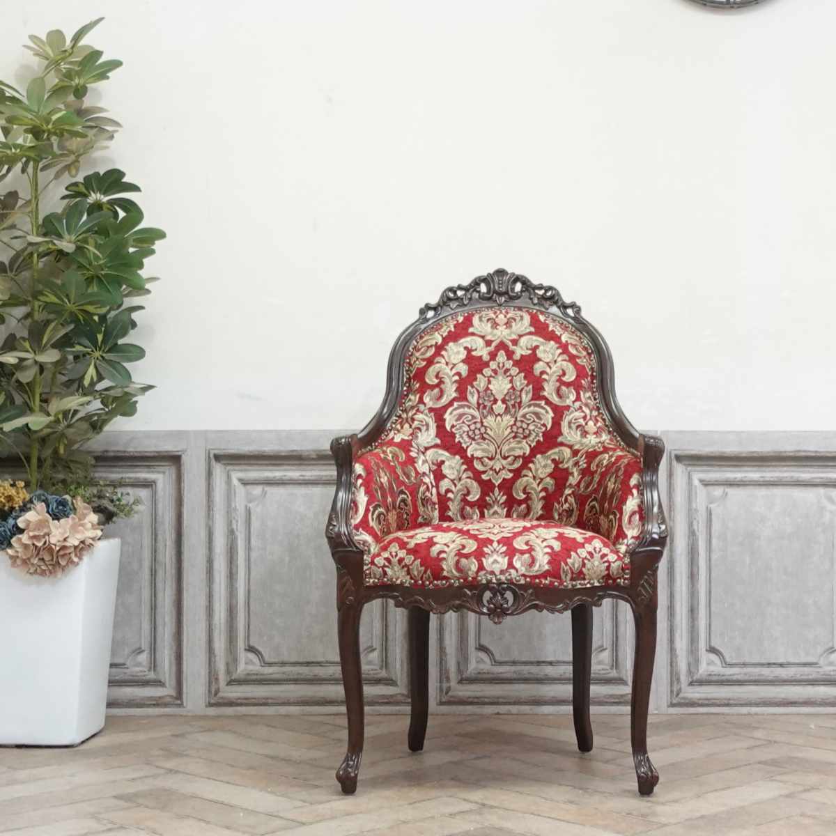 楽天市場】輸入家具 ロココ調家具 アームチェア ロココ シンフォニー