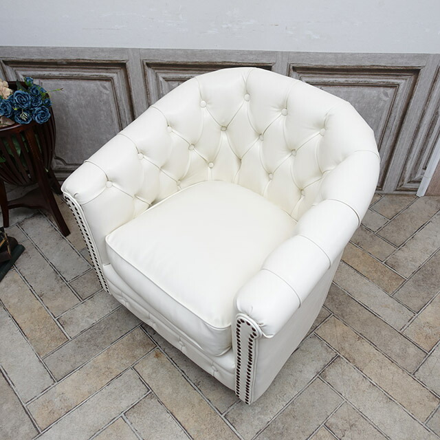 楽天市場】輸入家具 チェスターフィールド ソファ 一人掛け