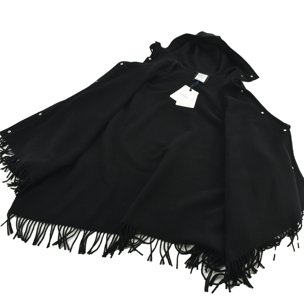 楽天市場】モンクレール ポンチョ レディース ケープ フリンジ フード
