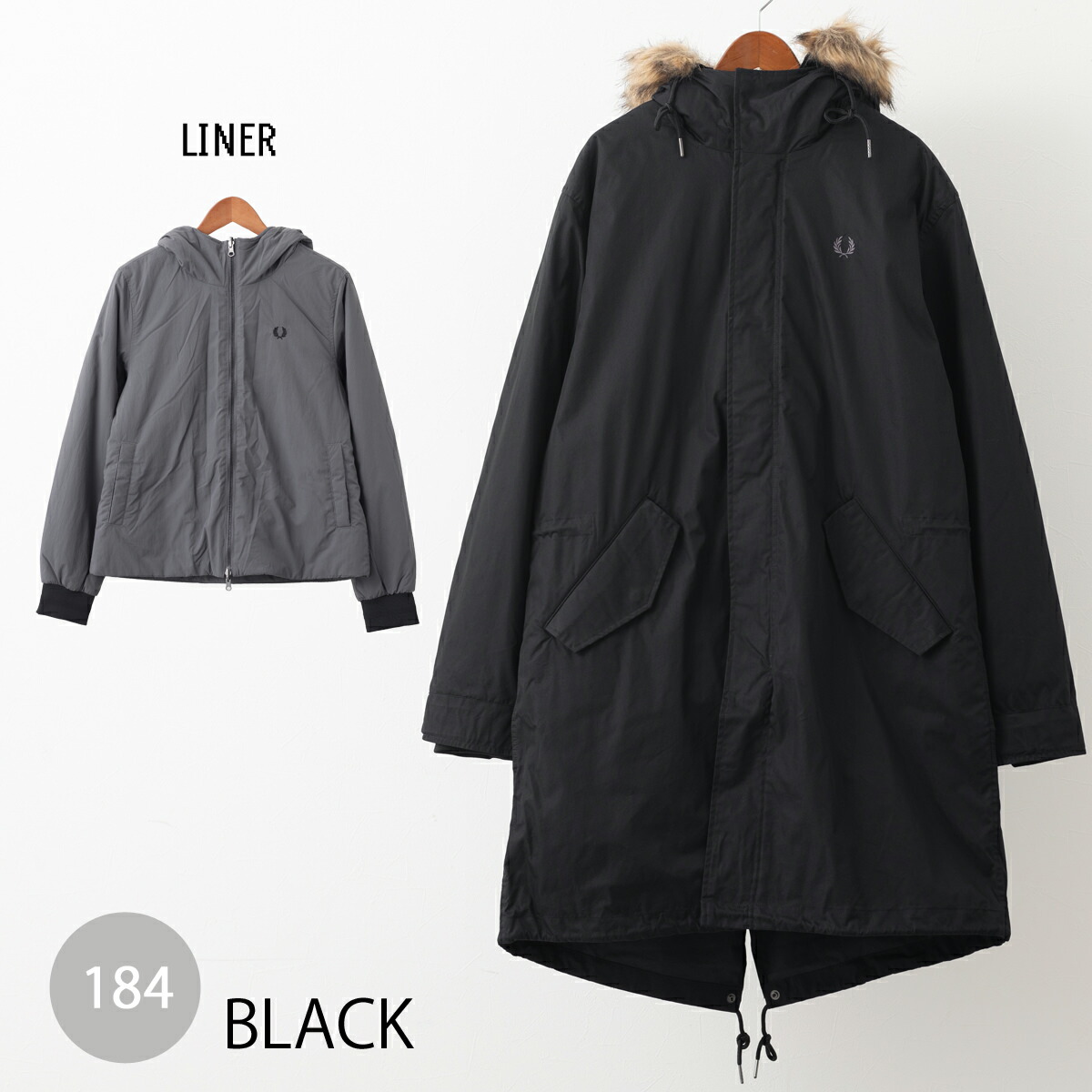 楽天市場】フレッドペリー メンズ モッズコート フィッシュテール