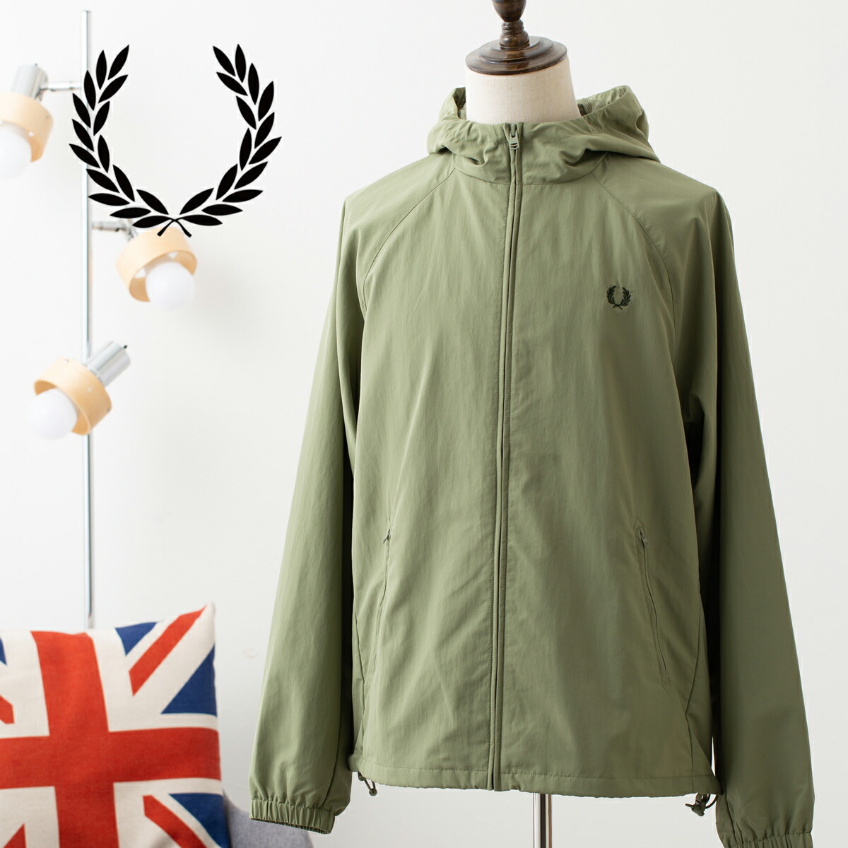 楽天市場】Fred Perry フレッドペリー フーデットシェルジャケット