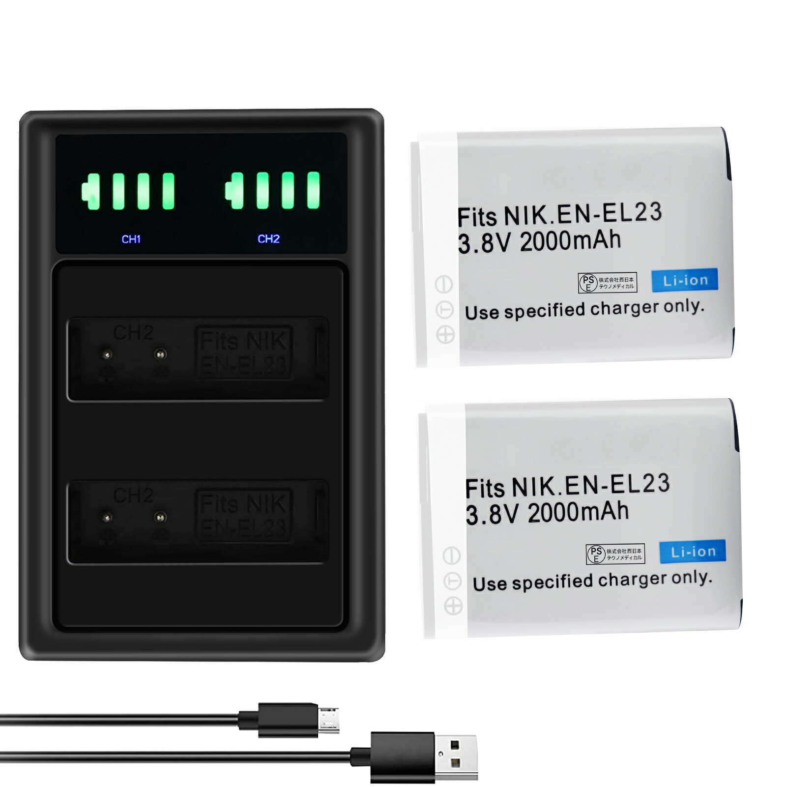 楽天市場】coolpix p600 バッテリーの通販