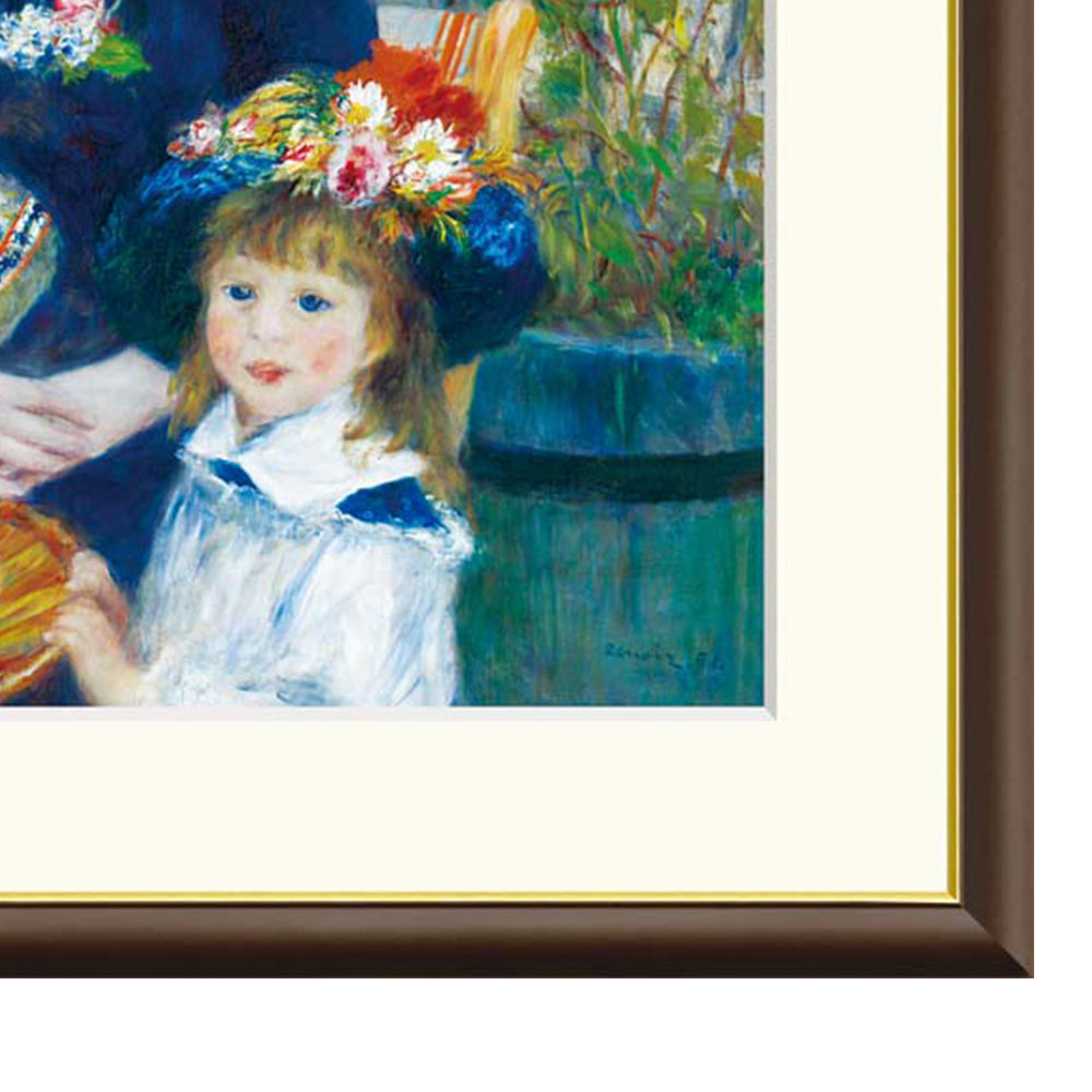 楽天市場】ルノワール 「テラスにて」 F8号（額外寸61x49.5cm） 高精彩