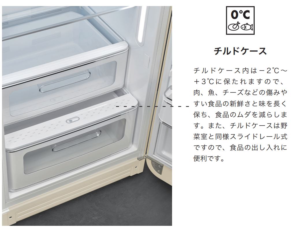 楽天市場】（日本正規販売店）【配送・設置費込】SMEG 冷蔵庫 270L