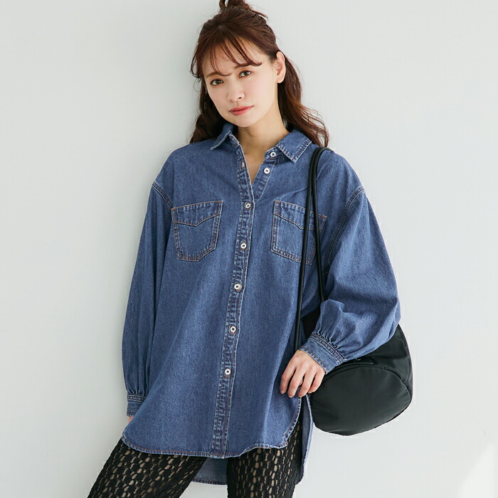 楽天市場】セール☆3990円→990円デニムビッグシャツ レディース
